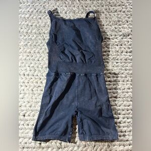 Free People Navy Jumpsuit